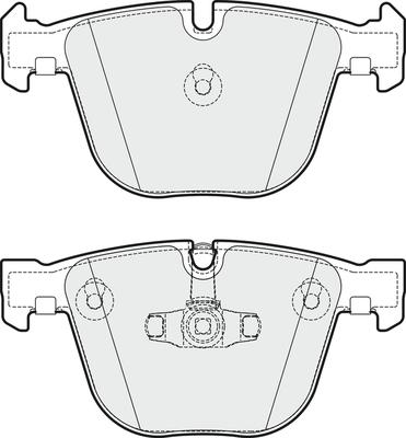 APEC PD3817 - Комплект спирачно феродо, дискови спирачки vvparts.bg