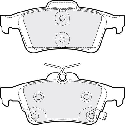 APEC PD3886 - Комплект спирачно феродо, дискови спирачки vvparts.bg