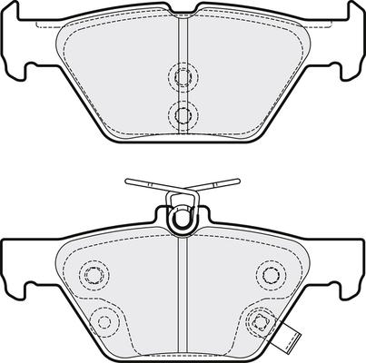 APEC PD3883 - Комплект спирачно феродо, дискови спирачки vvparts.bg