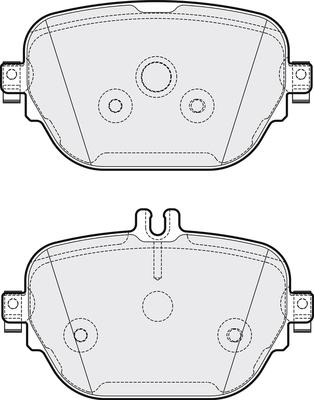 APEC PD3887 - Комплект спирачно феродо, дискови спирачки vvparts.bg