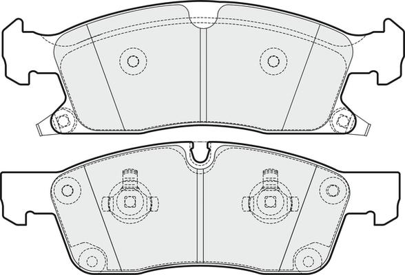 APEC PD3830 - Комплект спирачно феродо, дискови спирачки vvparts.bg