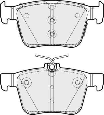 APEC PD3831 - Комплект спирачно феродо, дискови спирачки vvparts.bg