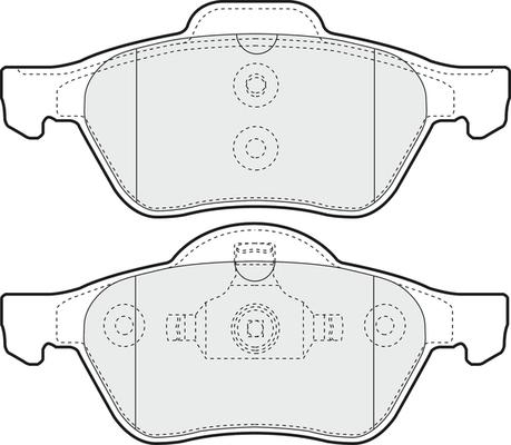 APEC PD3820 - Комплект спирачно феродо, дискови спирачки vvparts.bg