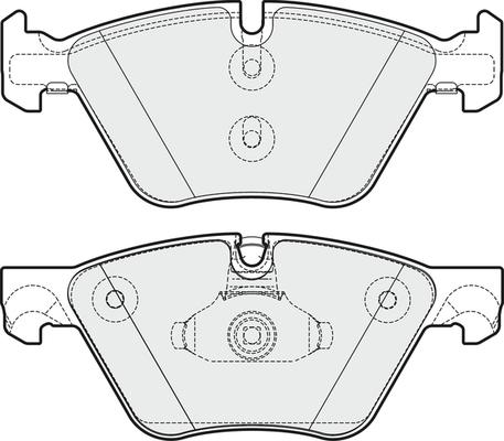 APEC PD3349 - Комплект спирачно феродо, дискови спирачки vvparts.bg