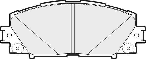 APEC PD3345 - Комплект спирачно феродо, дискови спирачки vvparts.bg