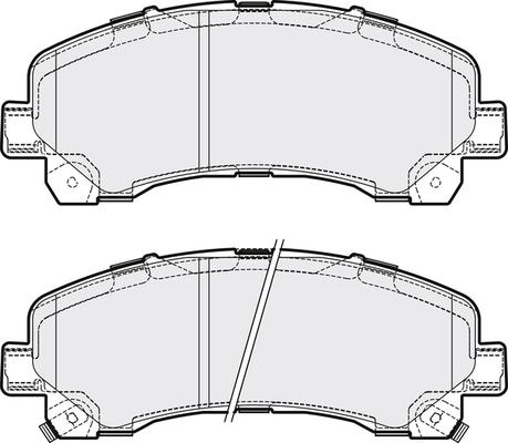 APEC PD3342 - Комплект спирачно феродо, дискови спирачки vvparts.bg