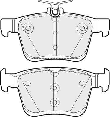 APEC PD3366 - Комплект спирачно феродо, дискови спирачки vvparts.bg