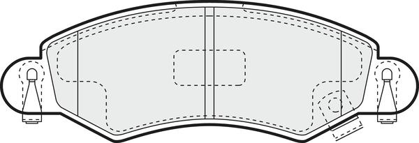 APEC PD3306 - Комплект спирачно феродо, дискови спирачки vvparts.bg