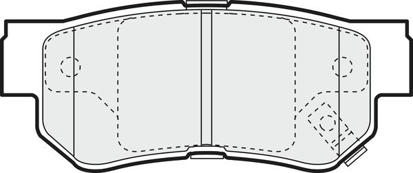 APEC PD3307 - Комплект спирачно феродо, дискови спирачки vvparts.bg