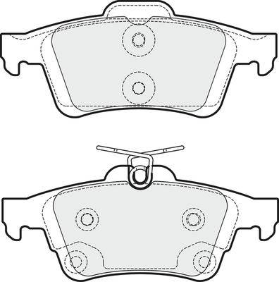 APEC PD3314 - Комплект спирачно феродо, дискови спирачки vvparts.bg