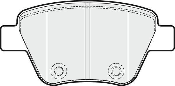 APEC PD3313 - Комплект спирачно феродо, дискови спирачки vvparts.bg