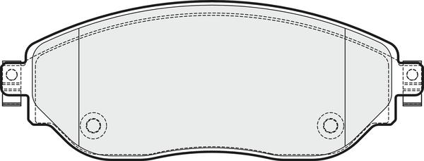 APEC PD3382 - Комплект спирачно феродо, дискови спирачки vvparts.bg