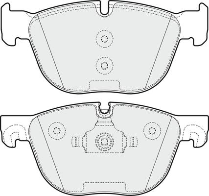 APEC PD3339 - Комплект спирачно феродо, дискови спирачки vvparts.bg