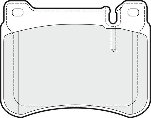 APEC PD3334 - Комплект спирачно феродо, дискови спирачки vvparts.bg