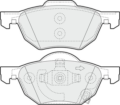 GMC 2372001 - Комплект спирачно феродо, дискови спирачки vvparts.bg