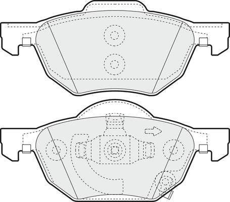 AD 1178.02 - Комплект спирачно феродо, дискови спирачки vvparts.bg