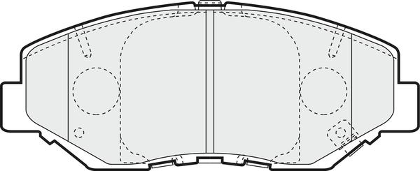 APEC PD3329 - Комплект спирачно феродо, дискови спирачки vvparts.bg