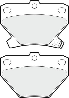 APEC PD3321 - Комплект спирачно феродо, дискови спирачки vvparts.bg