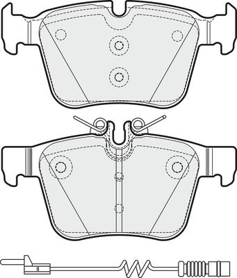 APEC PD3379 - Комплект спирачно феродо, дискови спирачки vvparts.bg