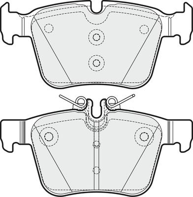 APEC PD3379 - Комплект спирачно феродо, дискови спирачки vvparts.bg