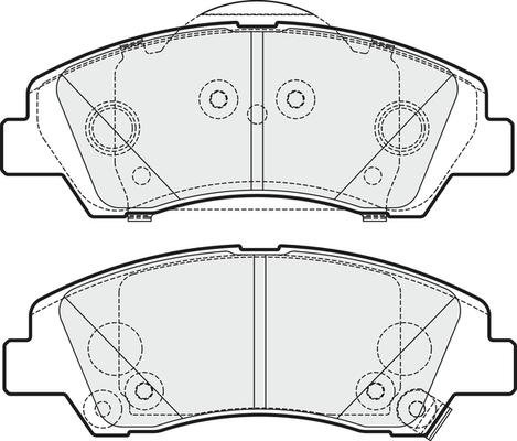 APEC PD3376 - Комплект спирачно феродо, дискови спирачки vvparts.bg