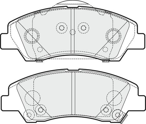 APEC PD3376 - Комплект спирачно феродо, дискови спирачки vvparts.bg