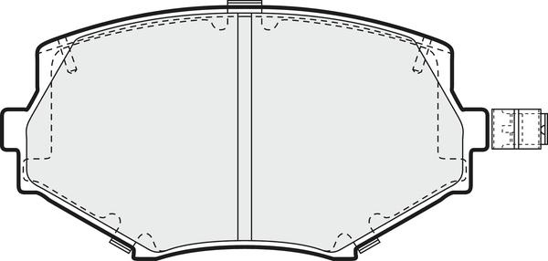 APEC PD3294 - Комплект спирачно феродо, дискови спирачки vvparts.bg