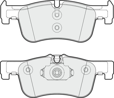 APEC PD3291 - Комплект спирачно феродо, дискови спирачки vvparts.bg