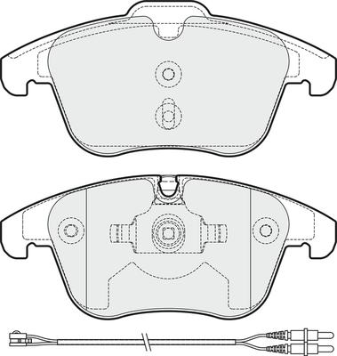 APEC PD3249 - Комплект спирачно феродо, дискови спирачки vvparts.bg