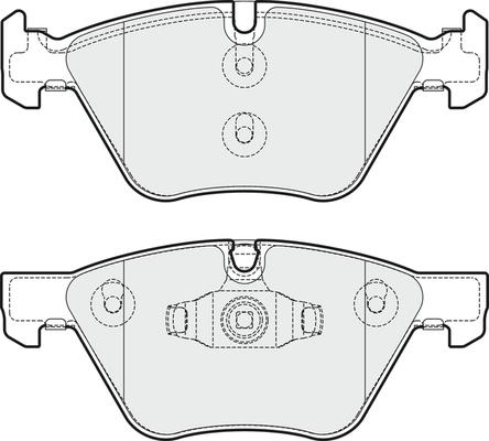 APEC PD3259 - Комплект спирачно феродо, дискови спирачки vvparts.bg