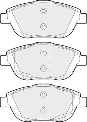 APEC PD3256 - Комплект спирачно феродо, дискови спирачки vvparts.bg