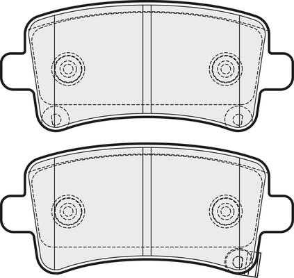 APEC PD3258 - Комплект спирачно феродо, дискови спирачки vvparts.bg