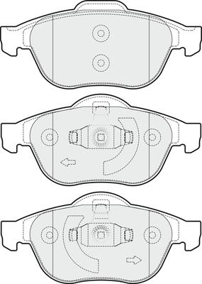 APEC PD3262 - Комплект спирачно феродо, дискови спирачки vvparts.bg