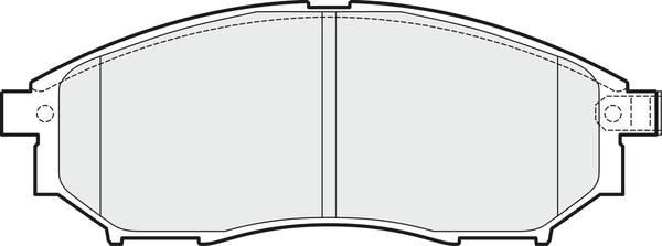 APEC PD3209 - Комплект спирачно феродо, дискови спирачки vvparts.bg