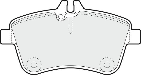 APEC PD3201 - Комплект спирачно феродо, дискови спирачки vvparts.bg