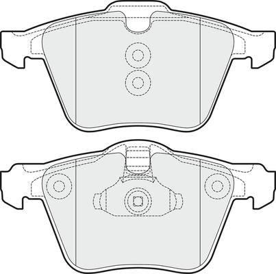 APEC PD3208 - Комплект спирачно феродо, дискови спирачки vvparts.bg