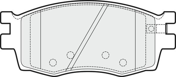 APEC PD3207 - Комплект спирачно феродо, дискови спирачки vvparts.bg