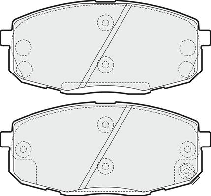 JPN 10H0325-JPN - Комплект спирачно феродо, дискови спирачки vvparts.bg