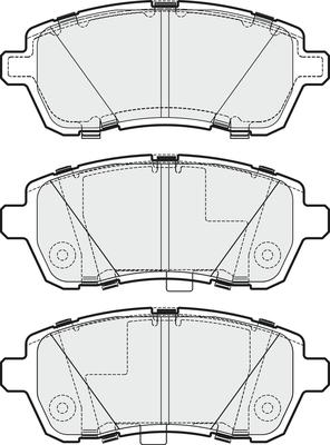 APEC PD3284 - Комплект спирачно феродо, дискови спирачки vvparts.bg