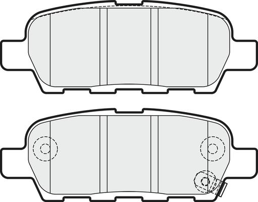 APEC PD3280 - Комплект спирачно феродо, дискови спирачки vvparts.bg