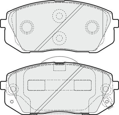 APEC PD3234 - Комплект спирачно феродо, дискови спирачки vvparts.bg