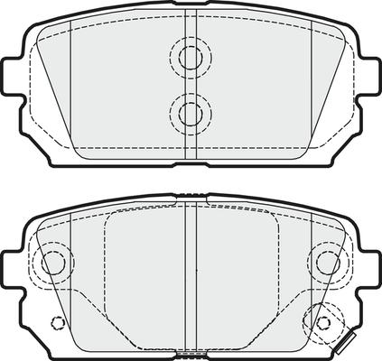 APEC PD3235 - Комплект спирачно феродо, дискови спирачки vvparts.bg