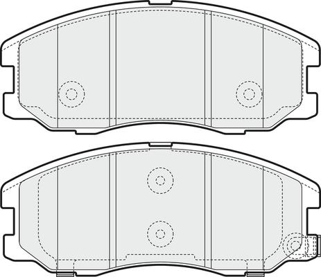 APEC PD3226 - Комплект спирачно феродо, дискови спирачки vvparts.bg