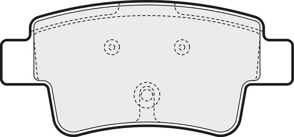 APEC PD3221 - Комплект спирачно феродо, дискови спирачки vvparts.bg