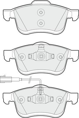 APEC PD3273 - Комплект спирачно феродо, дискови спирачки vvparts.bg