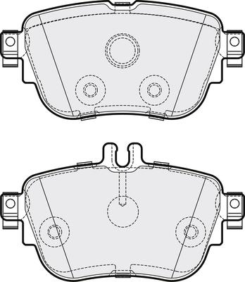 APEC PD3790 - Комплект спирачно феродо, дискови спирачки vvparts.bg