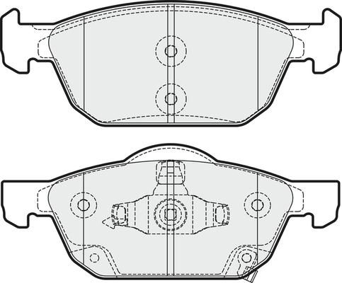 Kamoka 101138 - Комплект спирачно феродо, дискови спирачки vvparts.bg