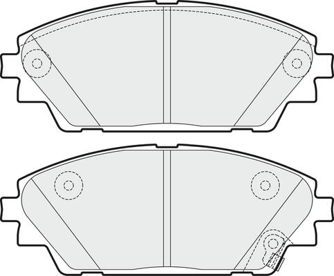 APEC PD3747 - Комплект спирачно феродо, дискови спирачки vvparts.bg