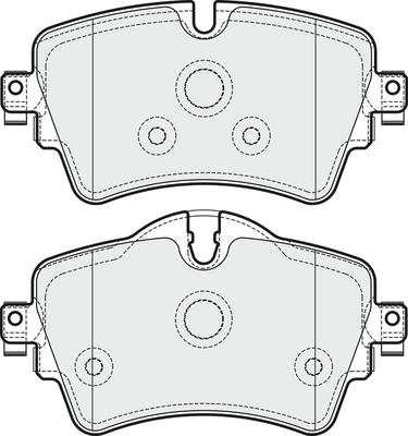 APEC PD3759 - Комплект спирачно феродо, дискови спирачки vvparts.bg