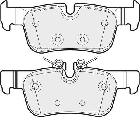 APEC PD3750 - Комплект спирачно феродо, дискови спирачки vvparts.bg